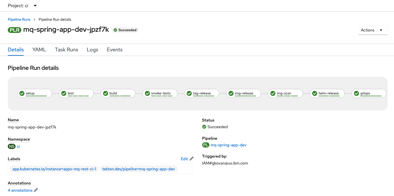 openshift-mq-spring-app-dev-pipeline-run-successful