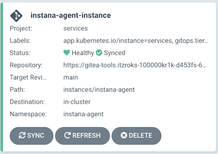 Argo CD instana-agent-instance
