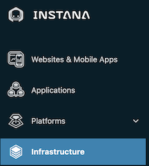 Instana Infrastructure menu