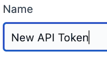 Instana name your API Token